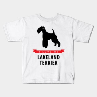 I Love My Lakeland Terrier Kids T-Shirt